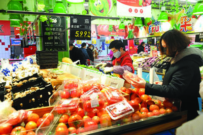 扬州各大超市货源充足价格平稳 线上销售翻倍商品不涨价